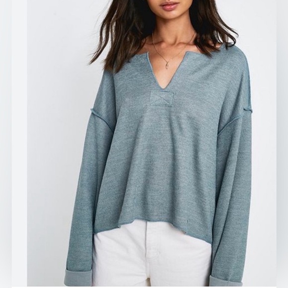 Urban Outfitters Tops - Urban Outfitters Notched-Neck Pullover Sweater